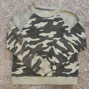 SO Olive and Dark Green Camo Crewneck Sweater